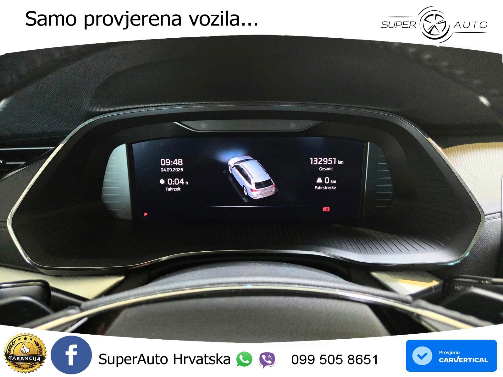 Škoda Octavia Combi 2.0 TDI (150 KS) DSG LED+GR SJED+ACC