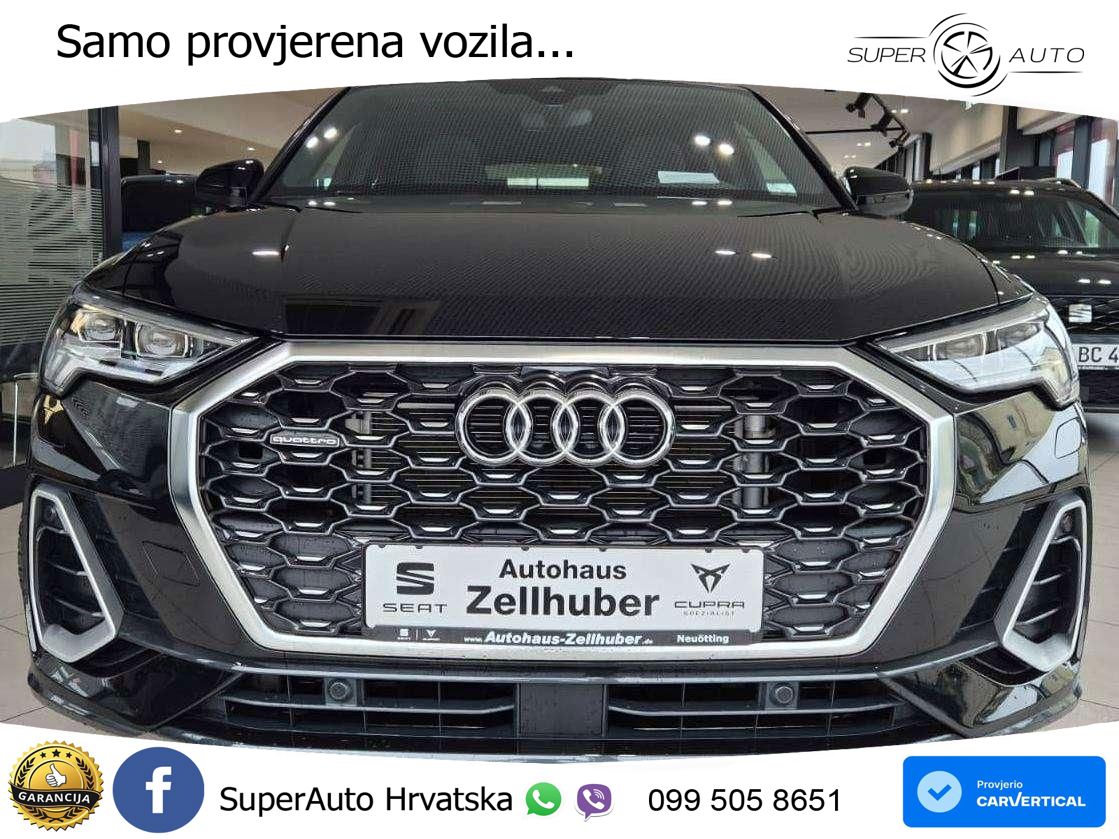 Audi Q3 II Sportback 40 TFSI (190 KS) quattro S tronic S line MATRIX+GR SJED+KAM