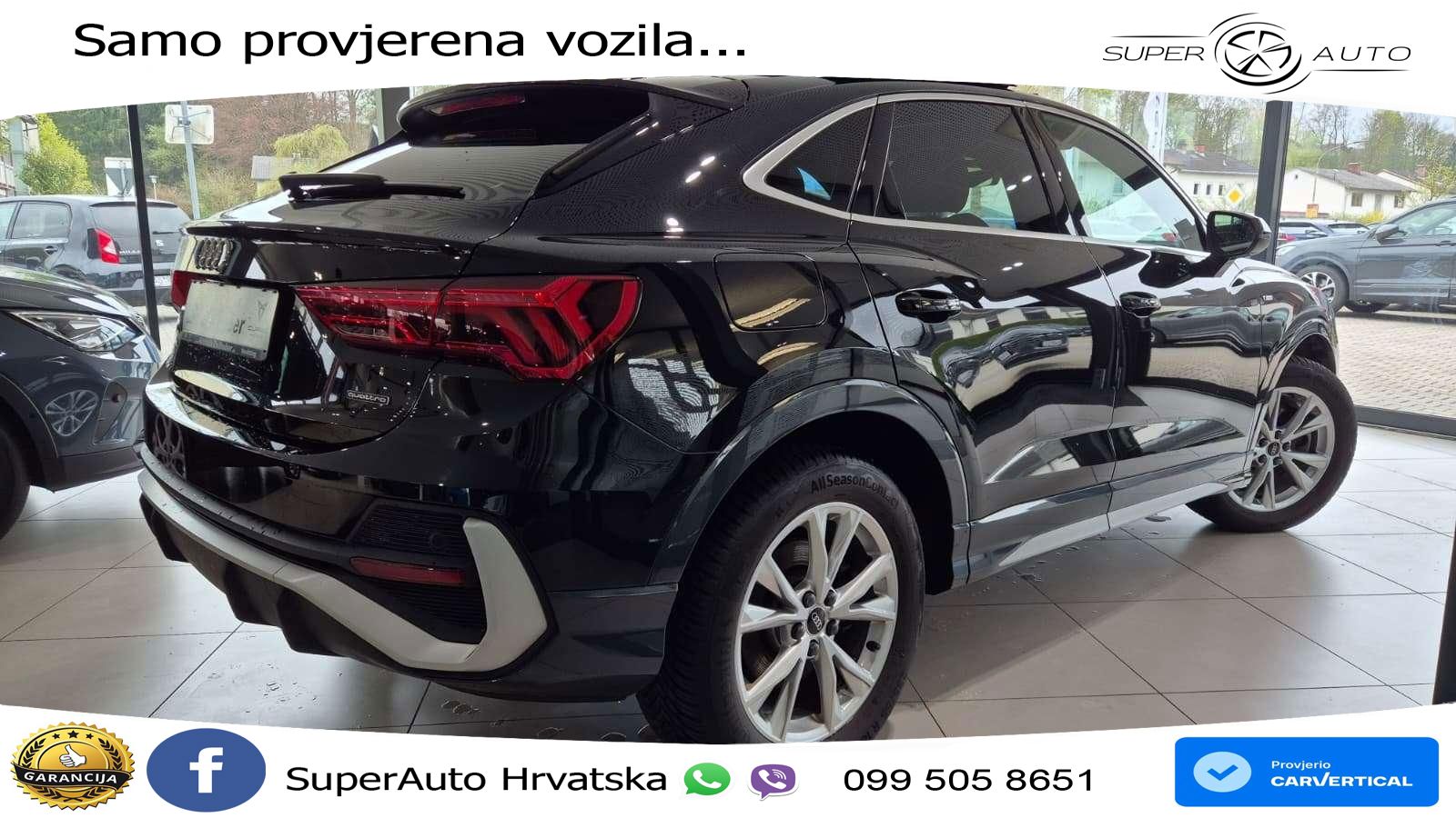 Audi Q3 II Sportback 40 TFSI (190 KS) quattro S tronic S line MATRIX+GR SJED+KAM