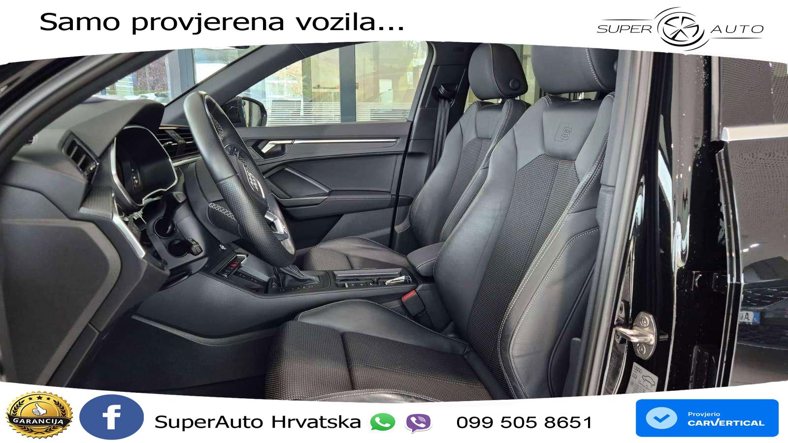 Audi Q3 II Sportback 40 TFSI (190 KS) quattro S tronic S line MATRIX+GR SJED+KAM