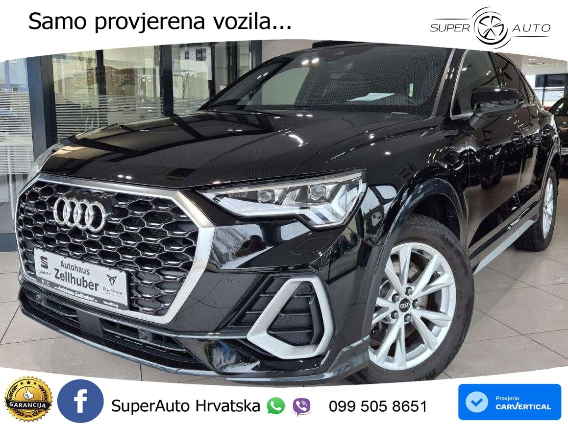 Audi Q3 II Sportback 40 TFSI (190 KS) quattro S tronic S line MATRIX+GR SJED+KAM