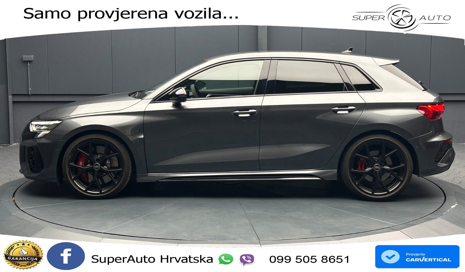 Audi RS3 Sedan 2.5 TFSI (400 KS) quattro S tronic LED+GR SJED+ACC