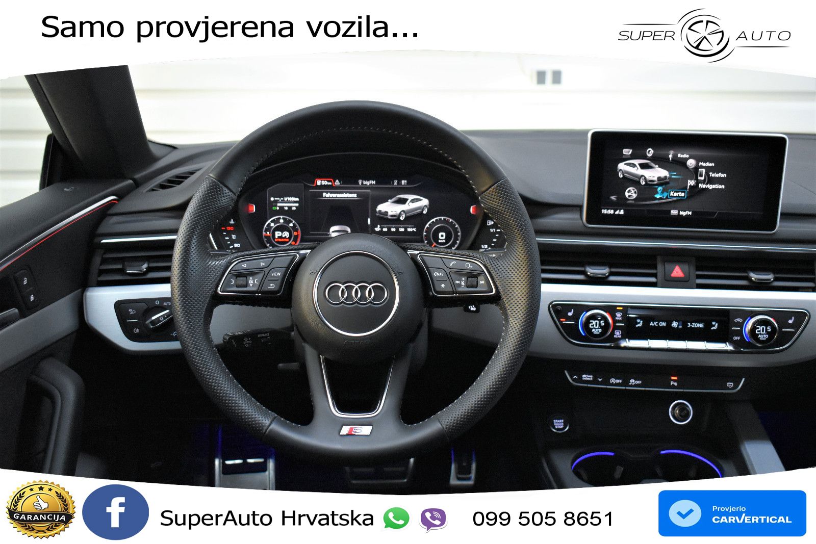 Audi A5 Sportback 40 TDI (190 KS) quattro ultra S tronic S line LED+GR SJED+ACC