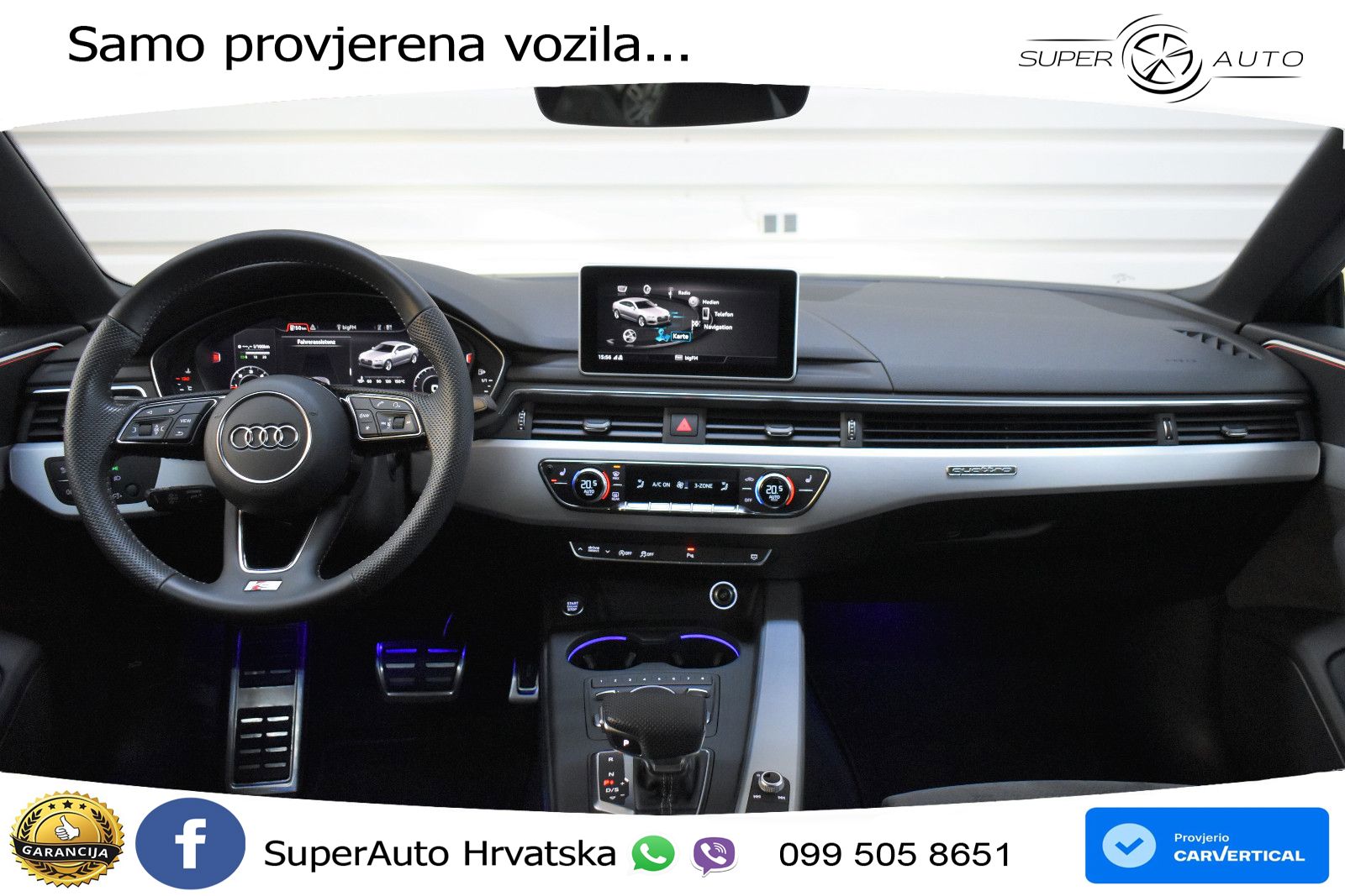 Audi A5 Sportback 40 TDI (190 KS) quattro ultra S tronic S line LED+GR SJED+ACC