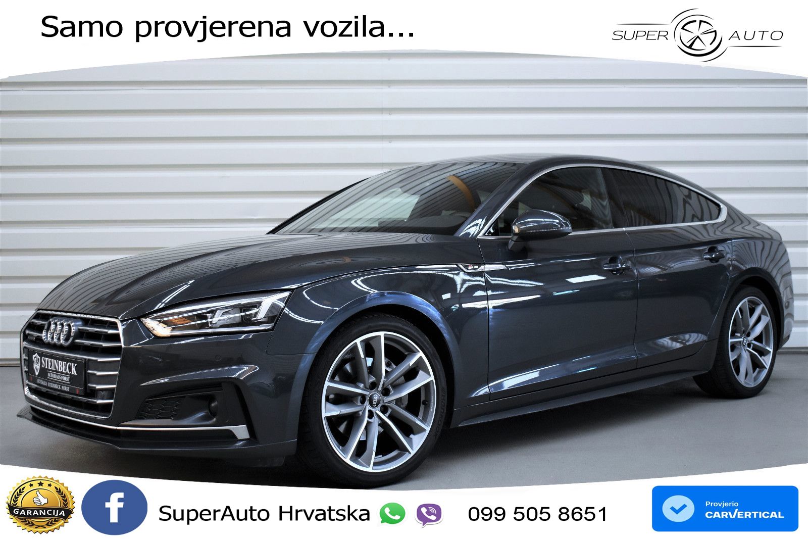 Audi A5 Sportback 40 TDI (190 KS) quattro ultra S tronic S line LED+GR SJED+ACC