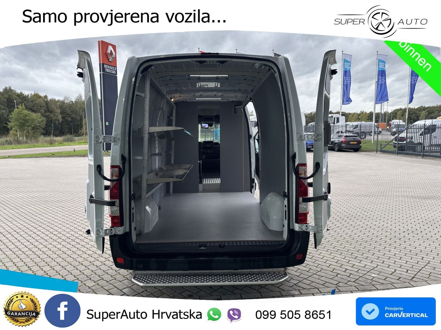 Renault Master 135 L3H2 Achteruitrijcamera + PostNL inri 136 KS