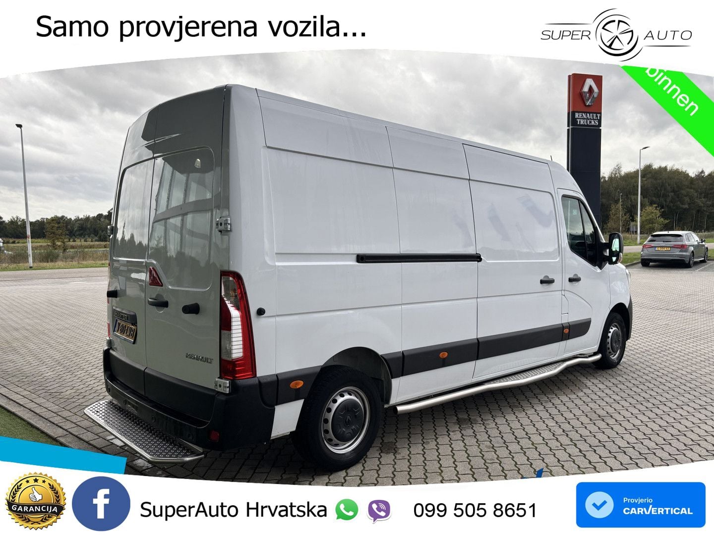 Renault Master 135 L3H2 Achteruitrijcamera + PostNL inri 136 KS