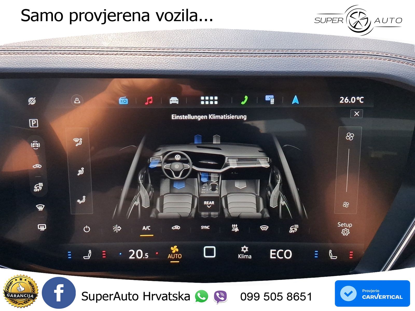 Volkswagen Touareg 3.0 V6 TDI (286 KS) 4MOTION Tiptronic ZRAČNI+ACC+GR SJED+KAM+PANO