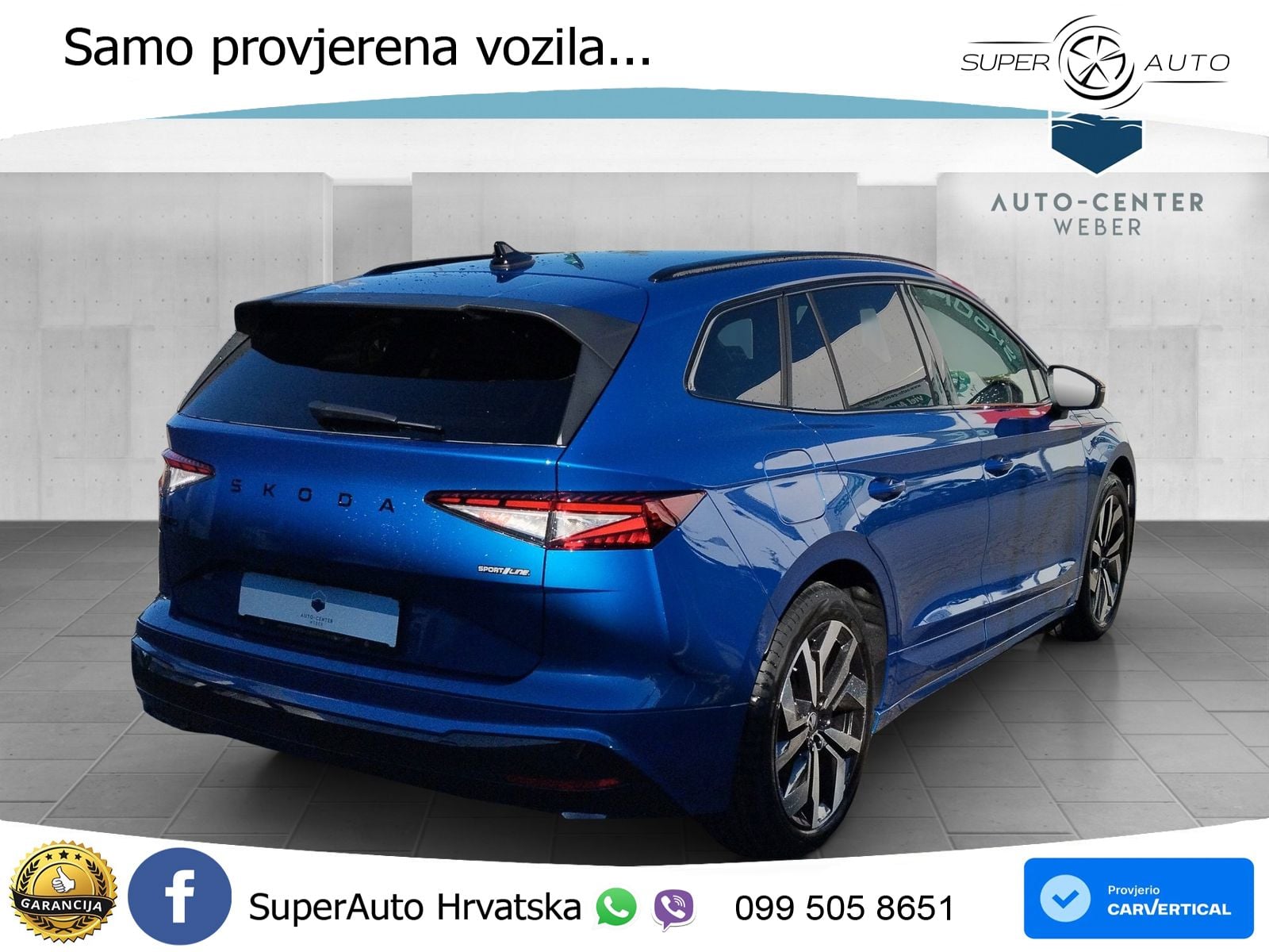 Škoda Enyaq 85 82 kWh (286 KS) SportLine LED+GR SJED+ACC