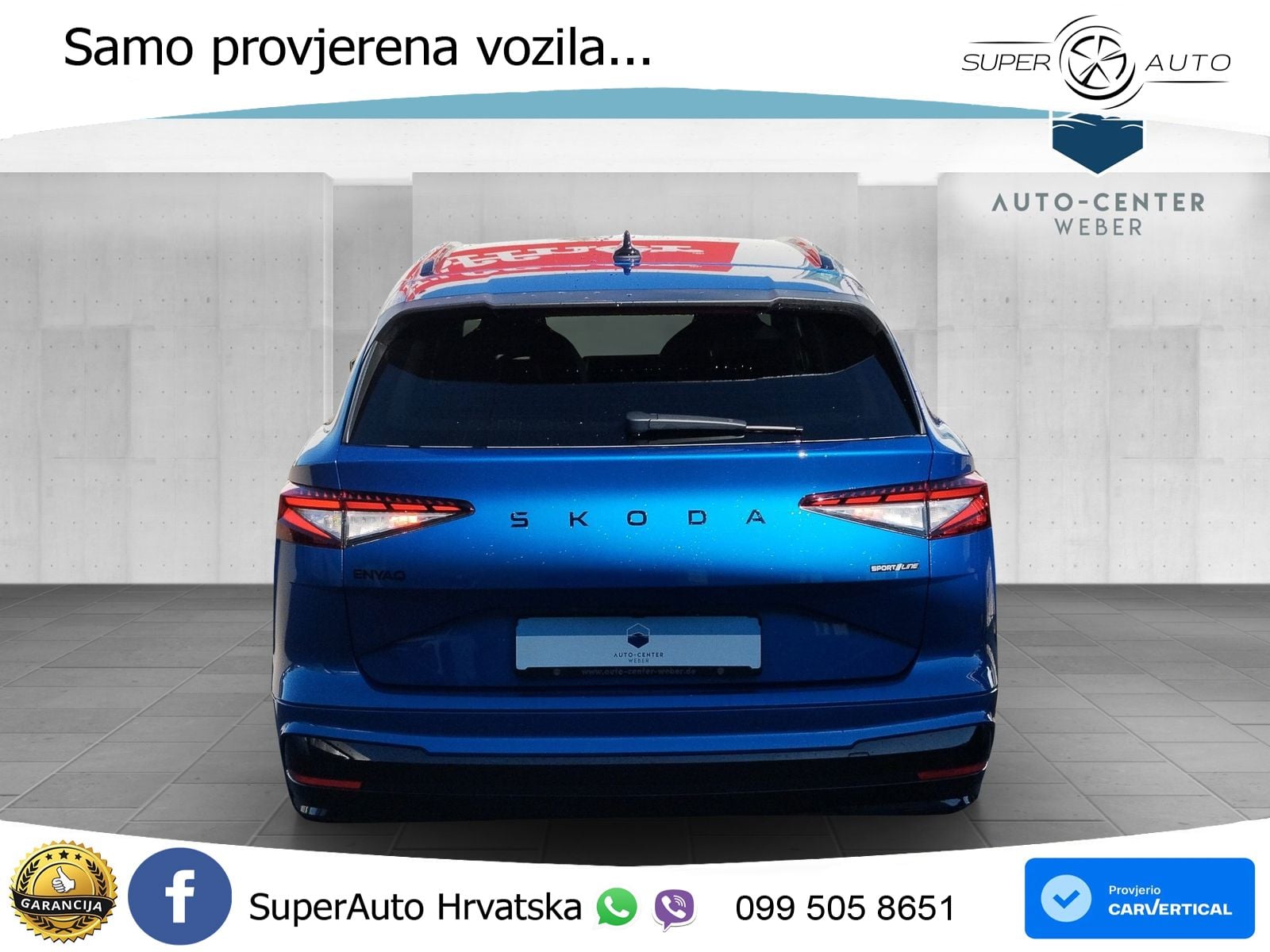 Škoda Enyaq 85 82 kWh (286 KS) SportLine LED+GR SJED+ACC