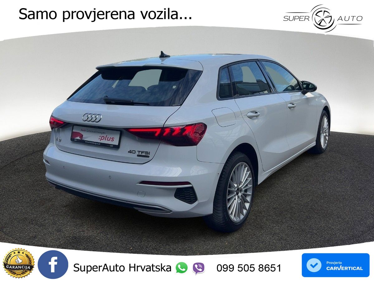 Audi A3 40 TFSI (190 KS) quattro S tronic advanced MATRIX+GR SJED+KAM
