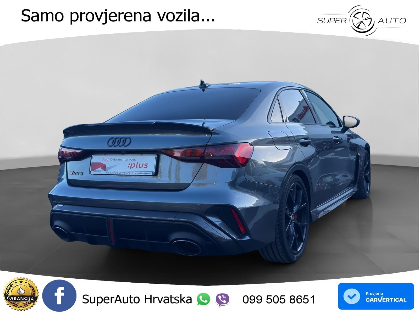 Audi RS3 Sedan 2.5 TFSI (400 KS) quattro S tronic LED+GR SJED+ACC