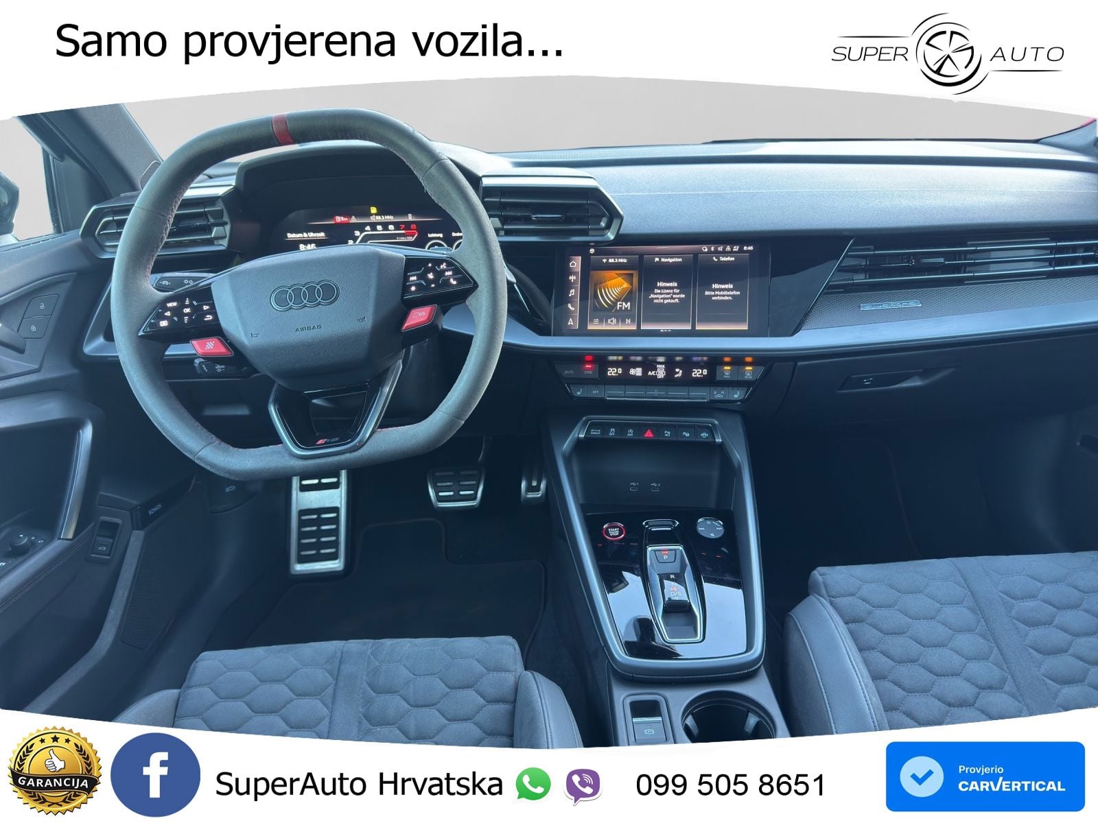 Audi RS3 Sedan 2.5 TFSI (400 KS) quattro S tronic LED+GR SJED+ACC