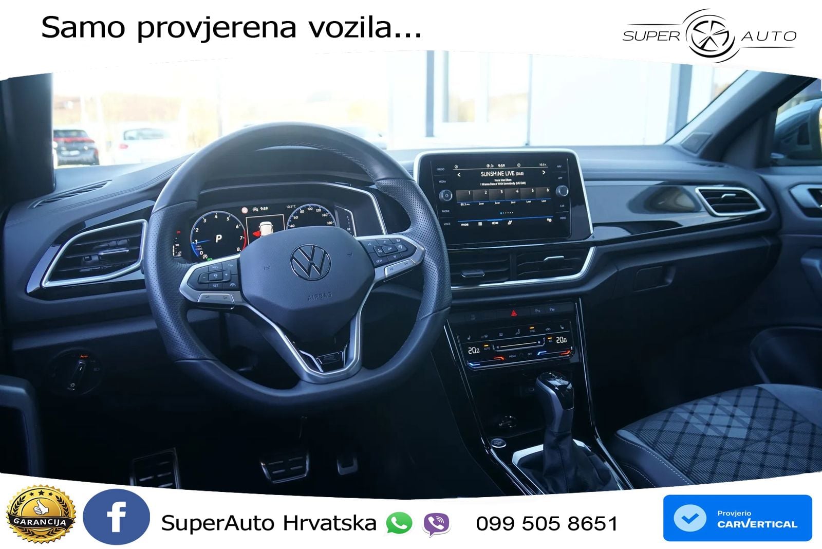 Volkswagen T-Roc 1.5 TSI (150 KS) DSG R-Line LED+GR SJED+ACC