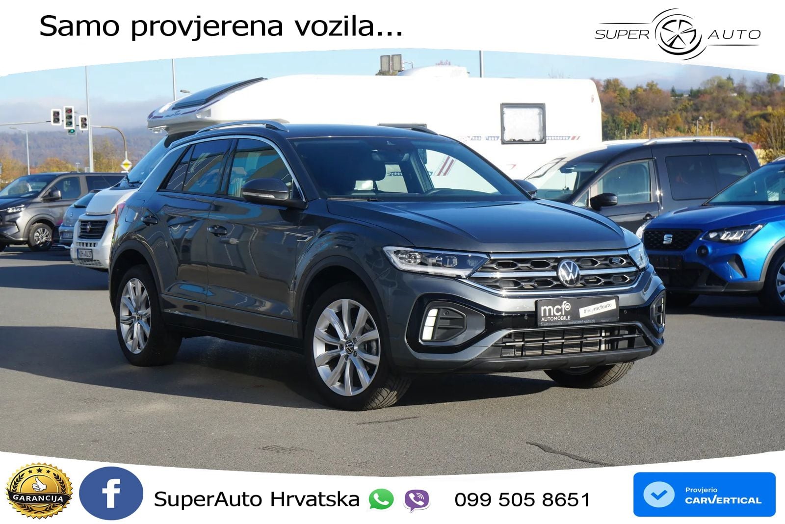 Volkswagen T-Roc 1.5 TSI (150 KS) DSG R-Line LED+GR SJED+ACC