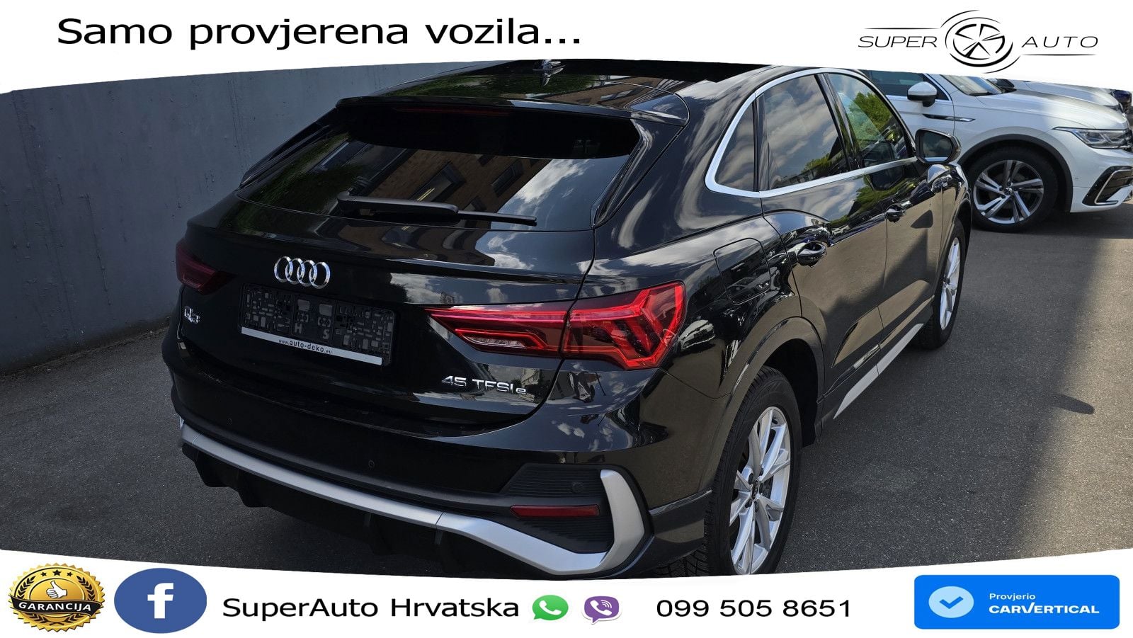 Audi Q3 Sportback 45 TFSIe (245 KS) S tronic S line LED+GR SJED+ACC