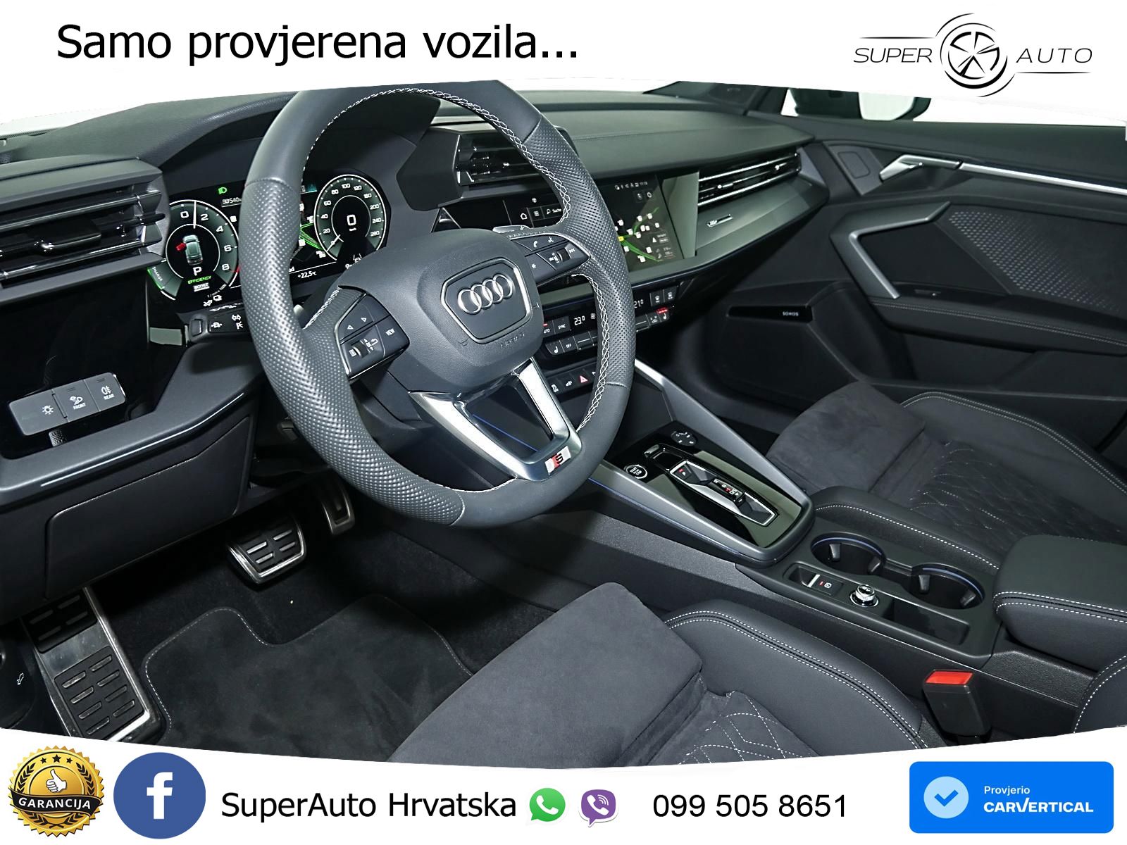 Audi A3 40 TFSIe (204 KS) S tronic S line ACC+GR SJED+360+PANO