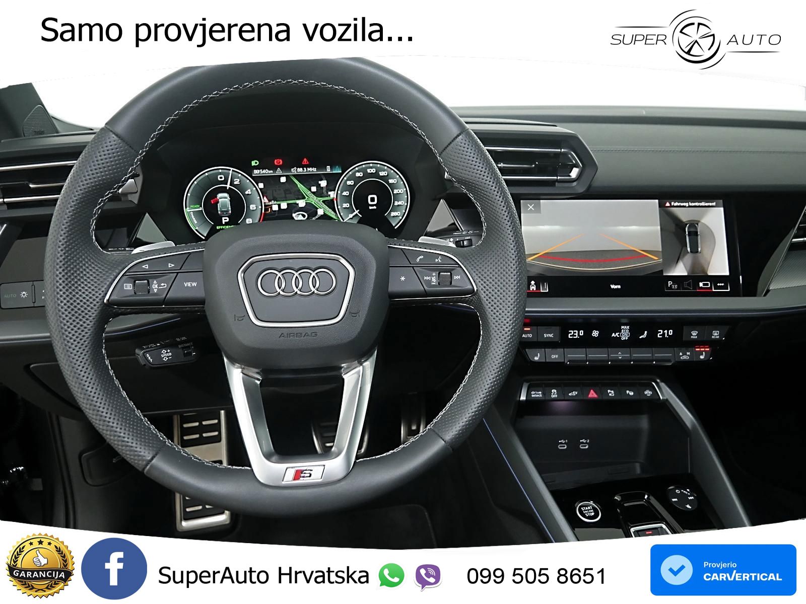 Audi A3 40 TFSIe (204 KS) S tronic S line ACC+GR SJED+360+PANO