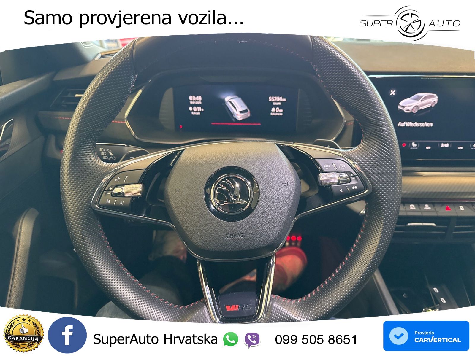 Škoda Octavia Combi RS 2.0 TDI (200 KS) 4x4 DSG LED+GR SJED+ACC