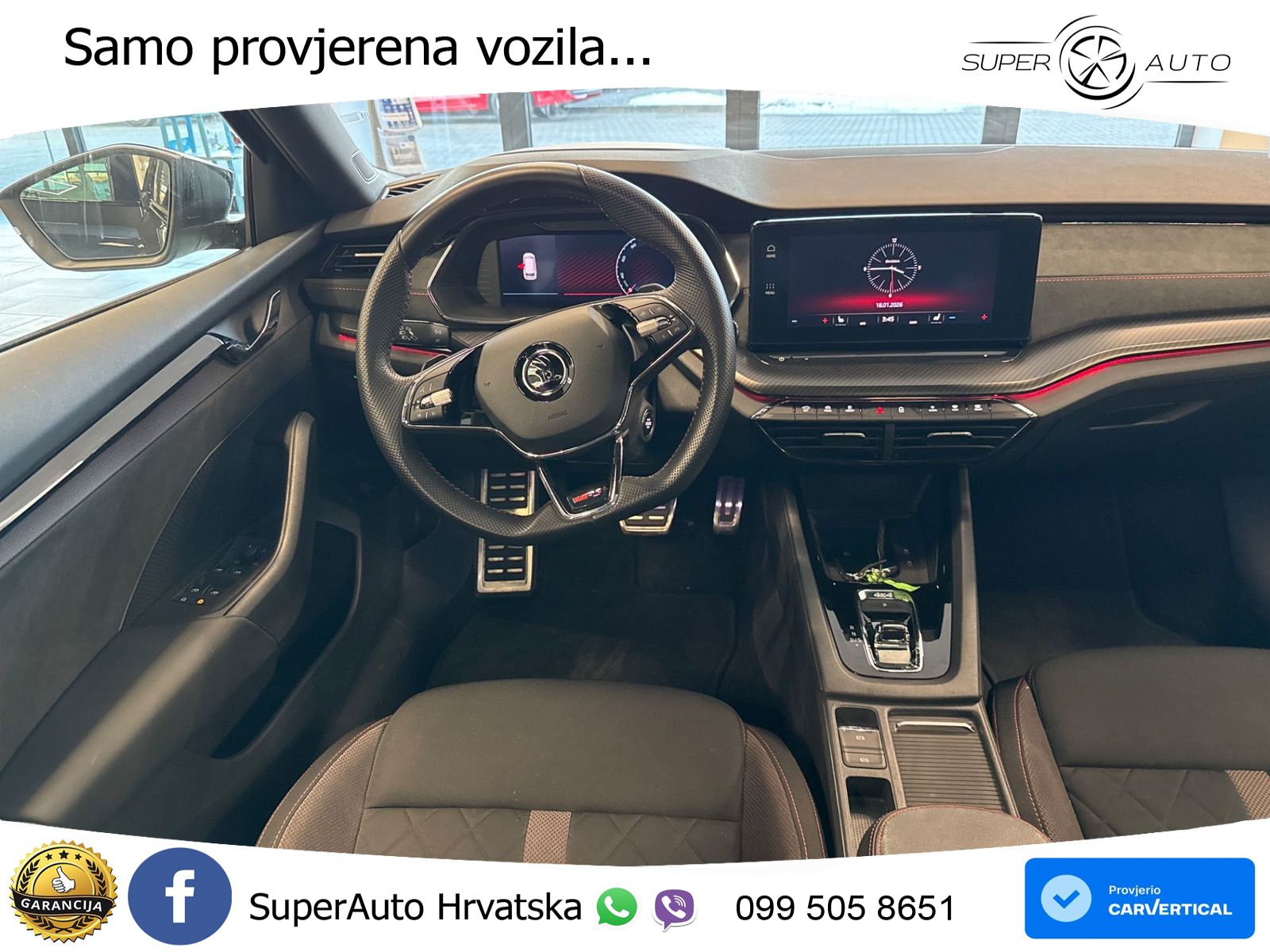 Škoda Octavia Combi RS 2.0 TDI (200 KS) 4x4 DSG LED+GR SJED+ACC