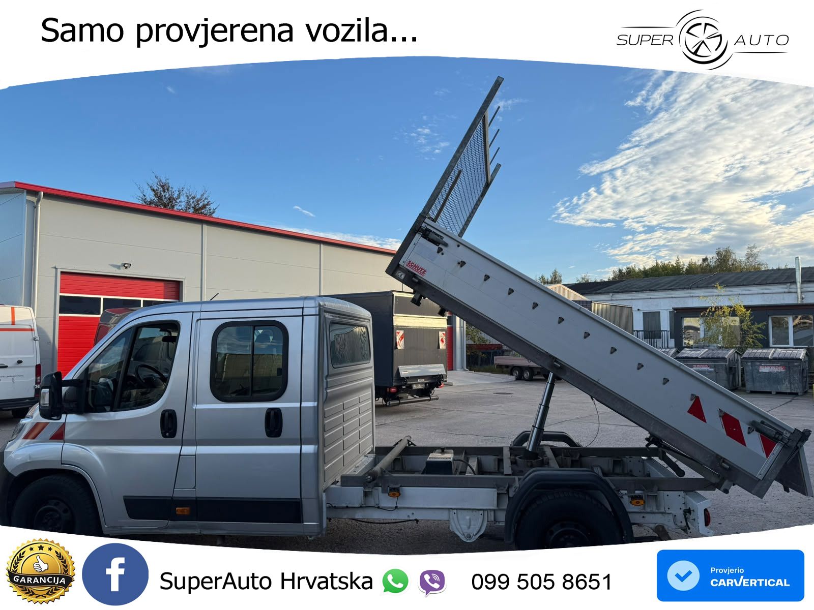 Citroën Jumper 3-Seiten Kipper Doka L4 1.Hand 140 KS
