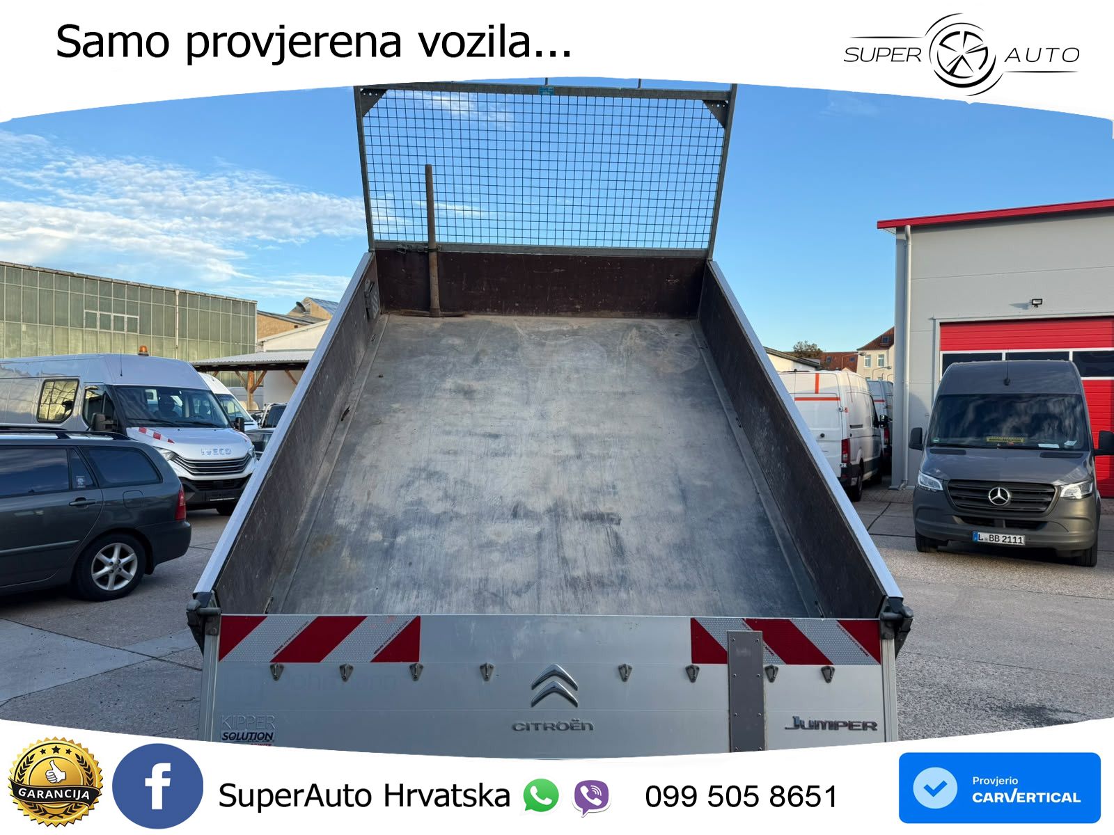 Citroën Jumper 3-Seiten Kipper Doka L4 1.Hand 140 KS