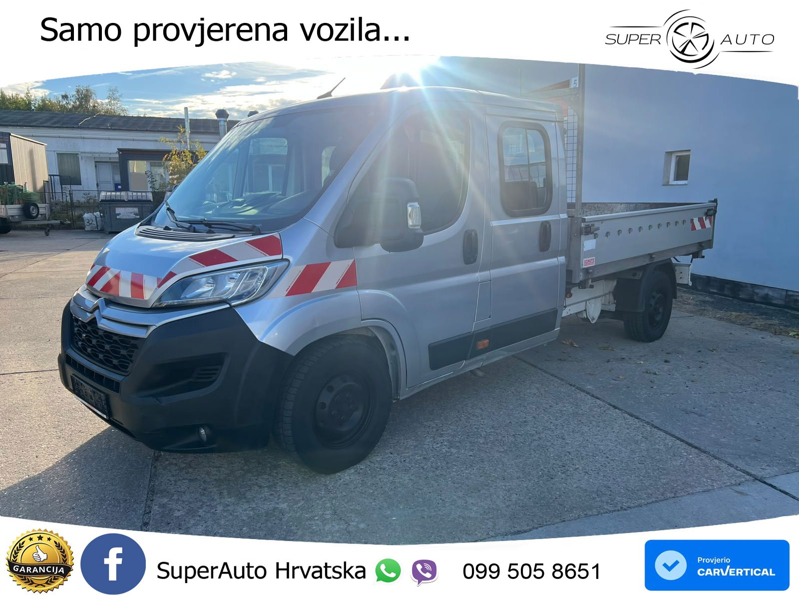 Citroën Jumper 3-Seiten Kipper Doka L4 1.Hand 140 KS
