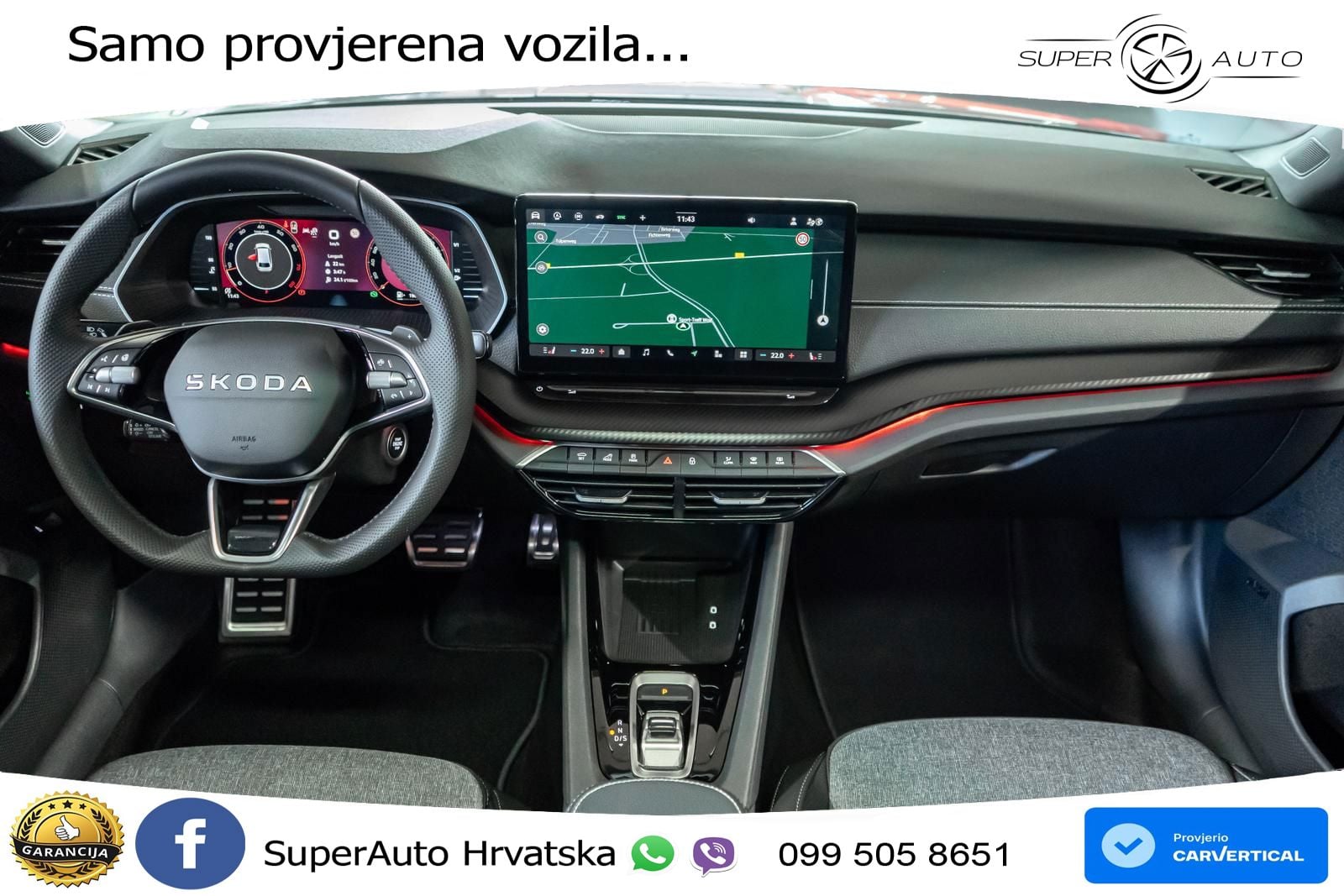 Škoda Octavia Combi 2.0 TSI (204 KS) 4x4 DSG SportLine LED+GR SJED+ACC