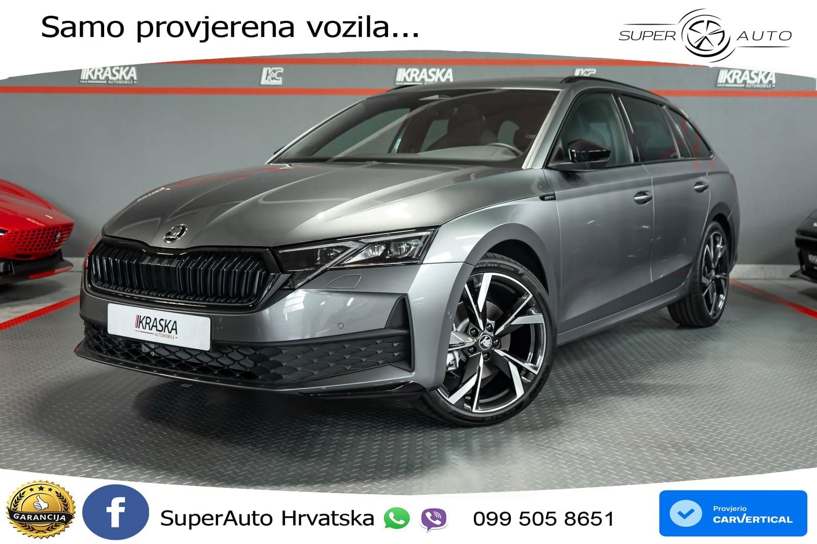 Škoda Octavia Combi 2.0 TSI (204 KS) 4x4 DSG SportLine LED+GR SJED+ACC