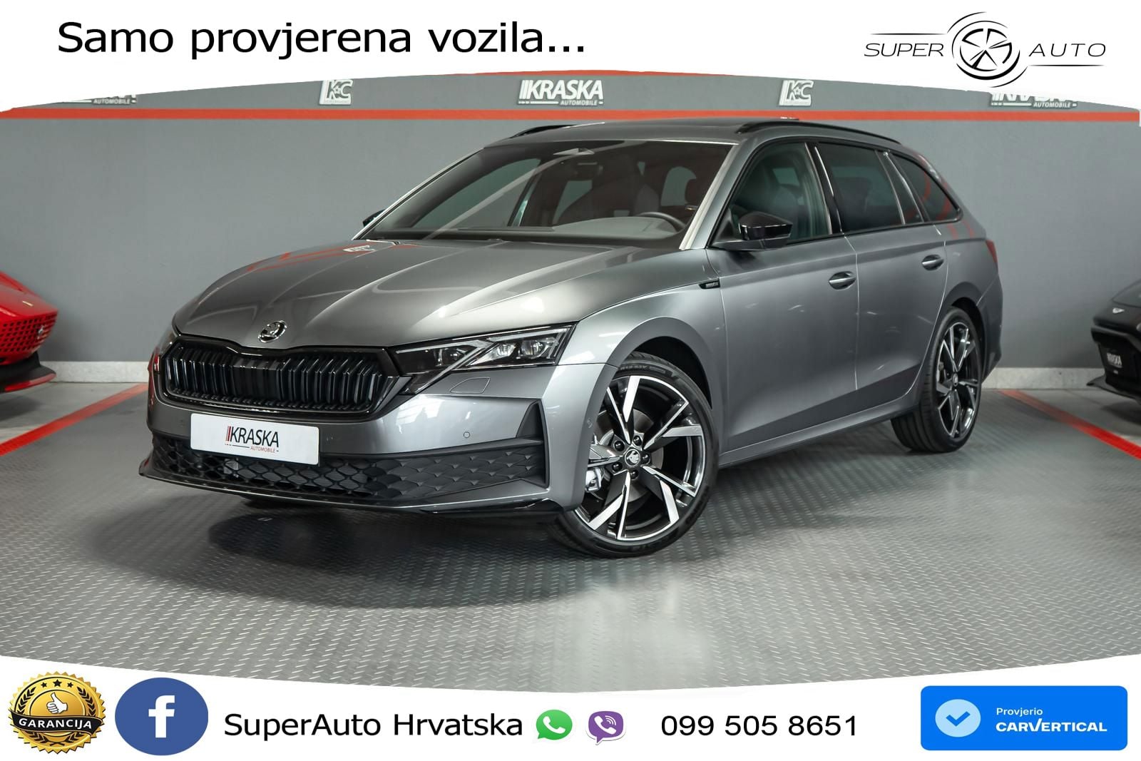 Škoda Octavia Combi 2.0 TSI (204 KS) 4x4 DSG SportLine LED+GR SJED+ACC