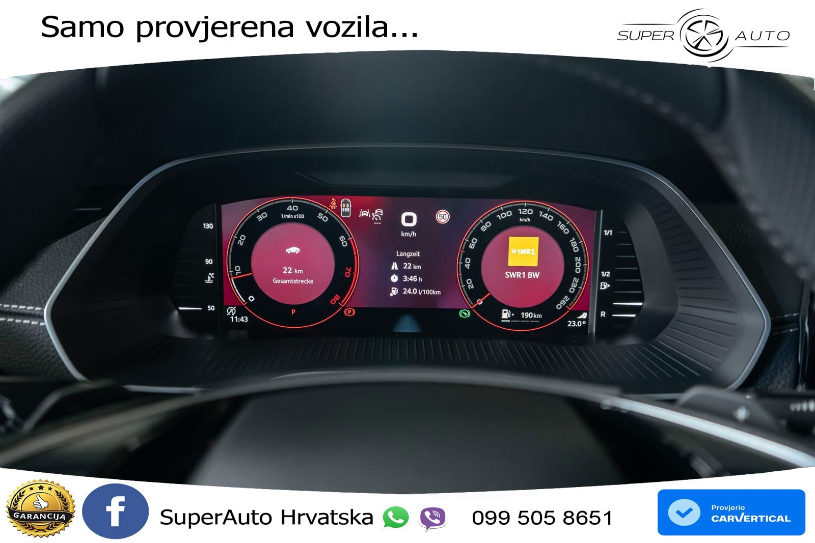 Škoda Octavia Combi 2.0 TSI (204 KS) 4x4 DSG SportLine LED+GR SJED+ACC