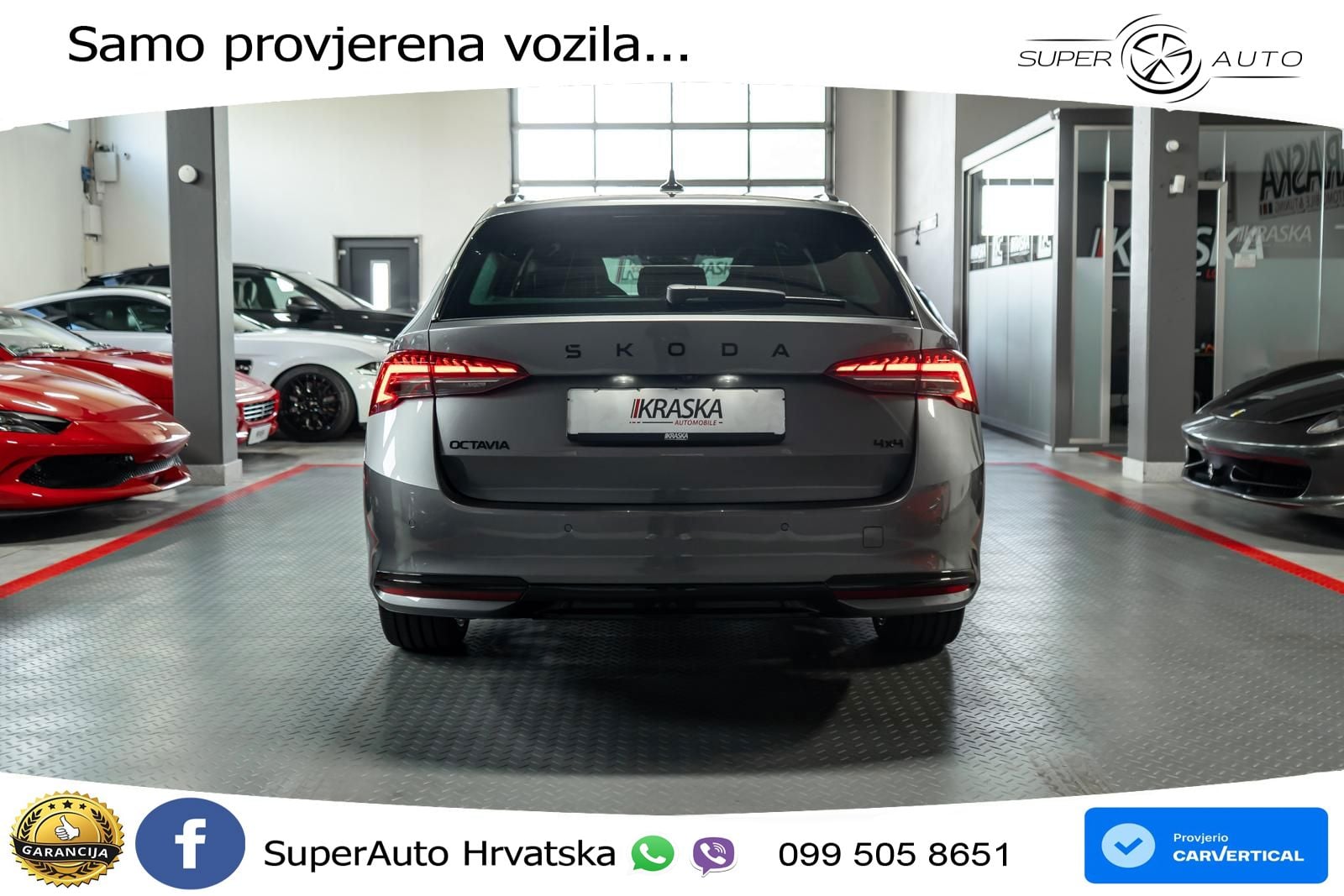 Škoda Octavia Combi 2.0 TSI (204 KS) 4x4 DSG SportLine LED+GR SJED+ACC