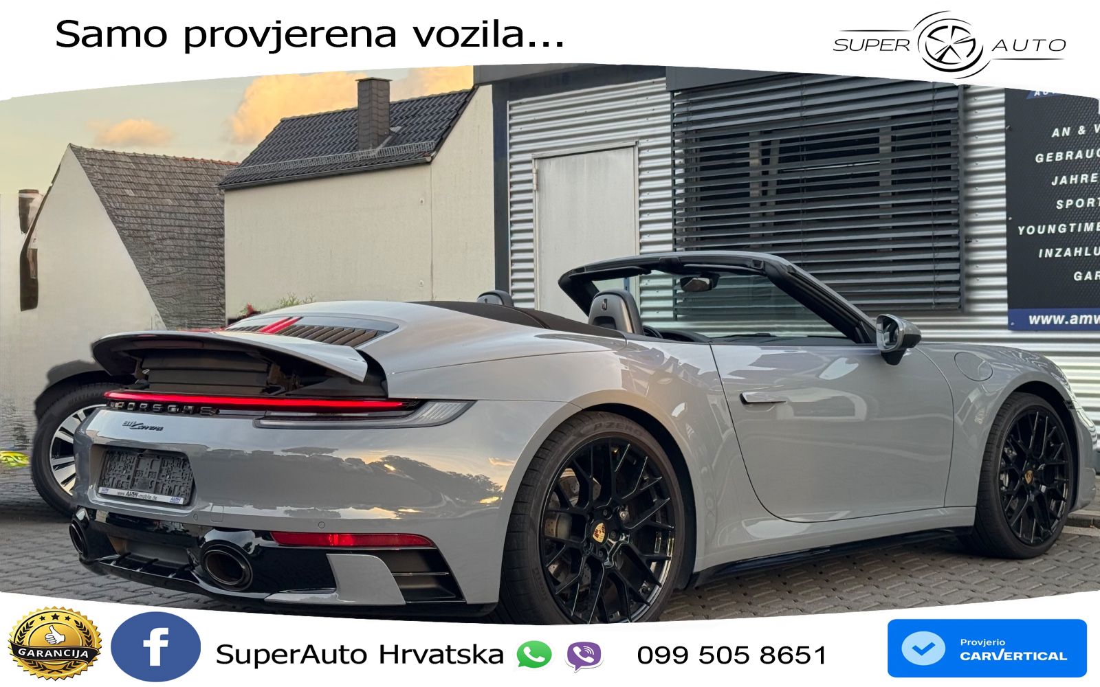 Porsche 911 Carrera Cabriolet 3.0 (385 KS) PDK ZRAČNI+ACC+GR SJED+KAM