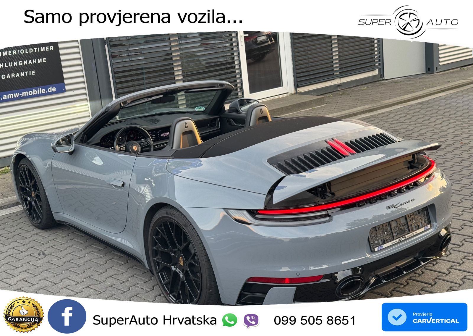 Porsche 911 Carrera Cabriolet 3.0 (385 KS) PDK ZRAČNI+ACC+GR SJED+KAM