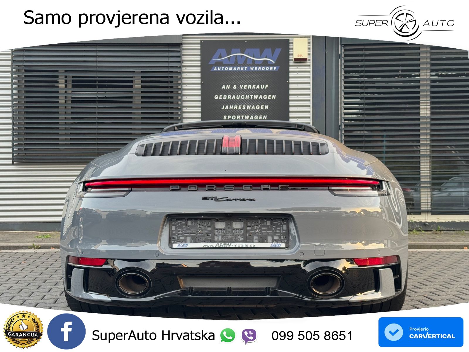 Porsche 911 Carrera Cabriolet 3.0 (385 KS) PDK ZRAČNI+ACC+GR SJED+KAM