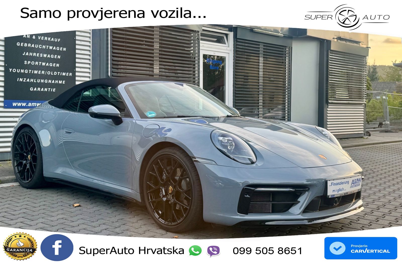 Porsche 911 Carrera Cabriolet 3.0 (385 KS) PDK ZRAČNI+ACC+GR SJED+KAM