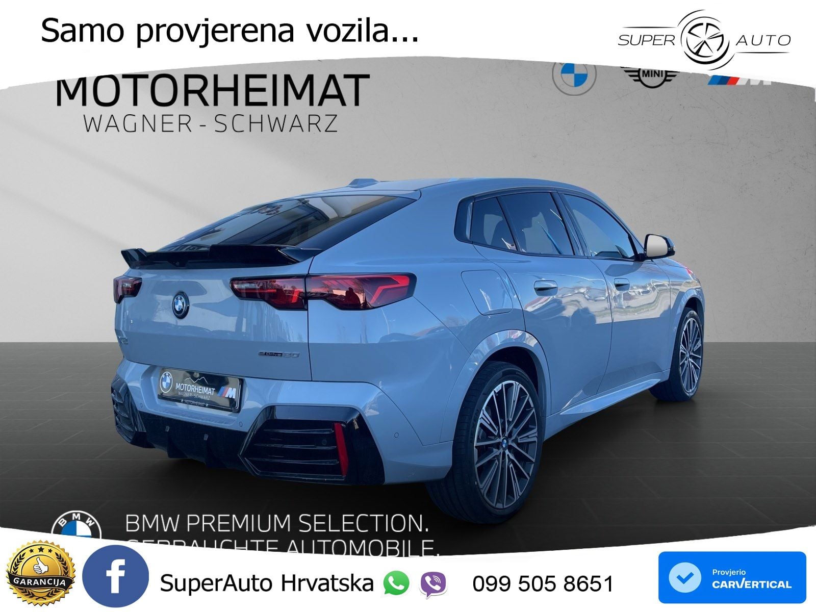 BMW iX2 66.5 kWh (204 KS) eDrive20 M Sport LED+GR SJED+ACC