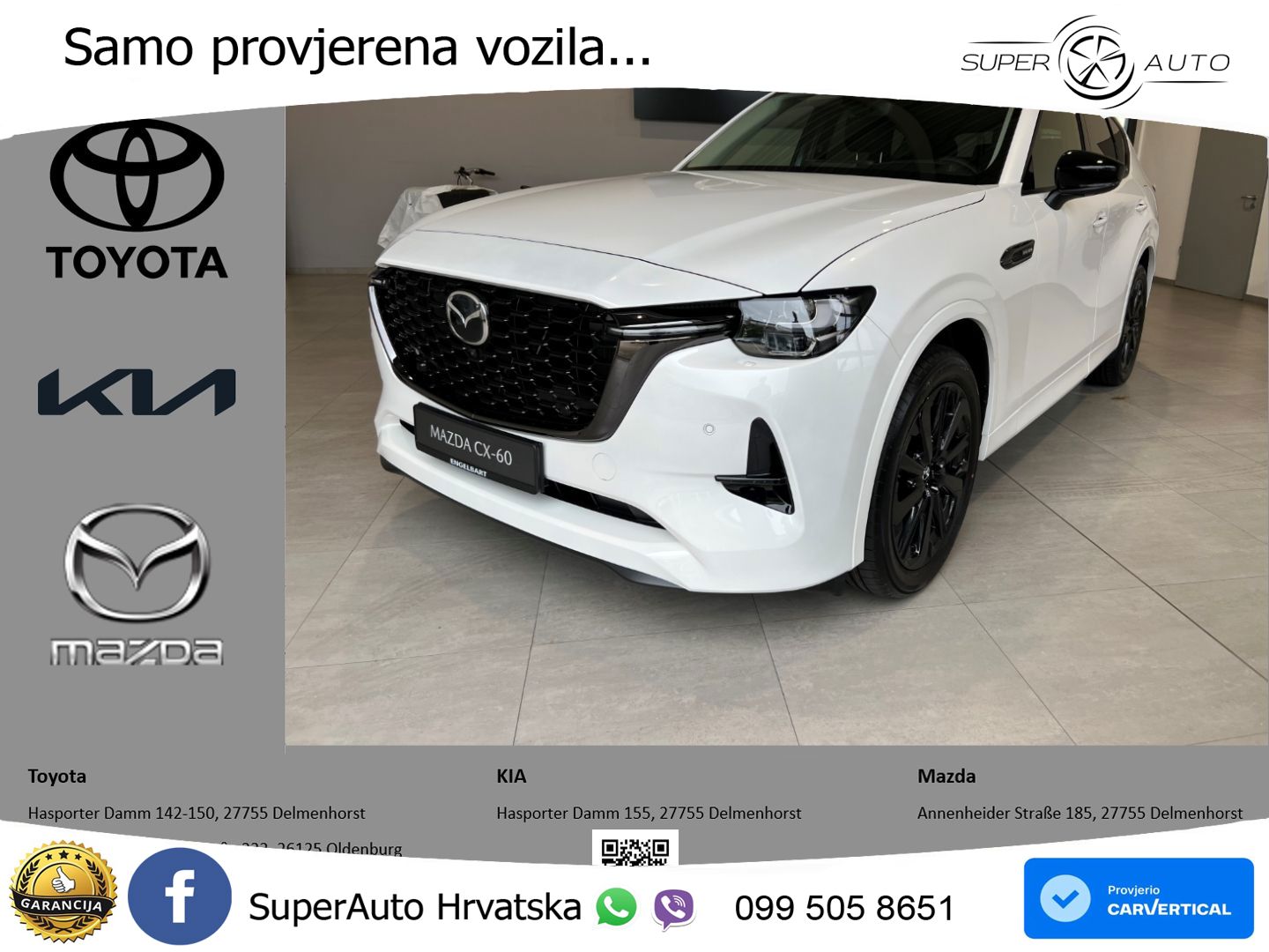 Mazda CX-60 3.3 e-Skyactiv D (200 KS) Automatic LED+GR SJED+ACC