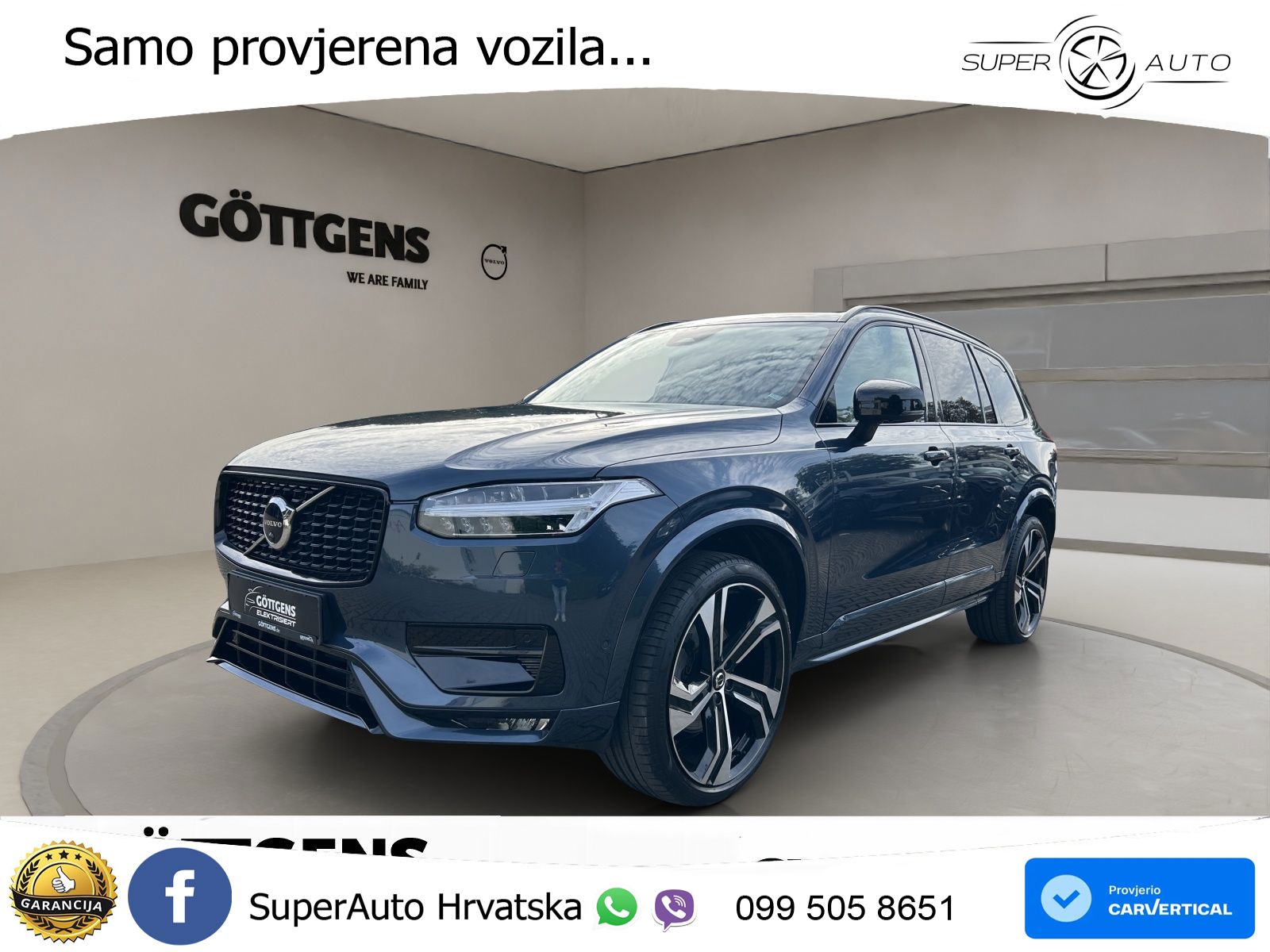 Volvo XC90 2.0 B5 Diesel AWD Automatic ACC+HEAD+4xGR SJED+360+PANO