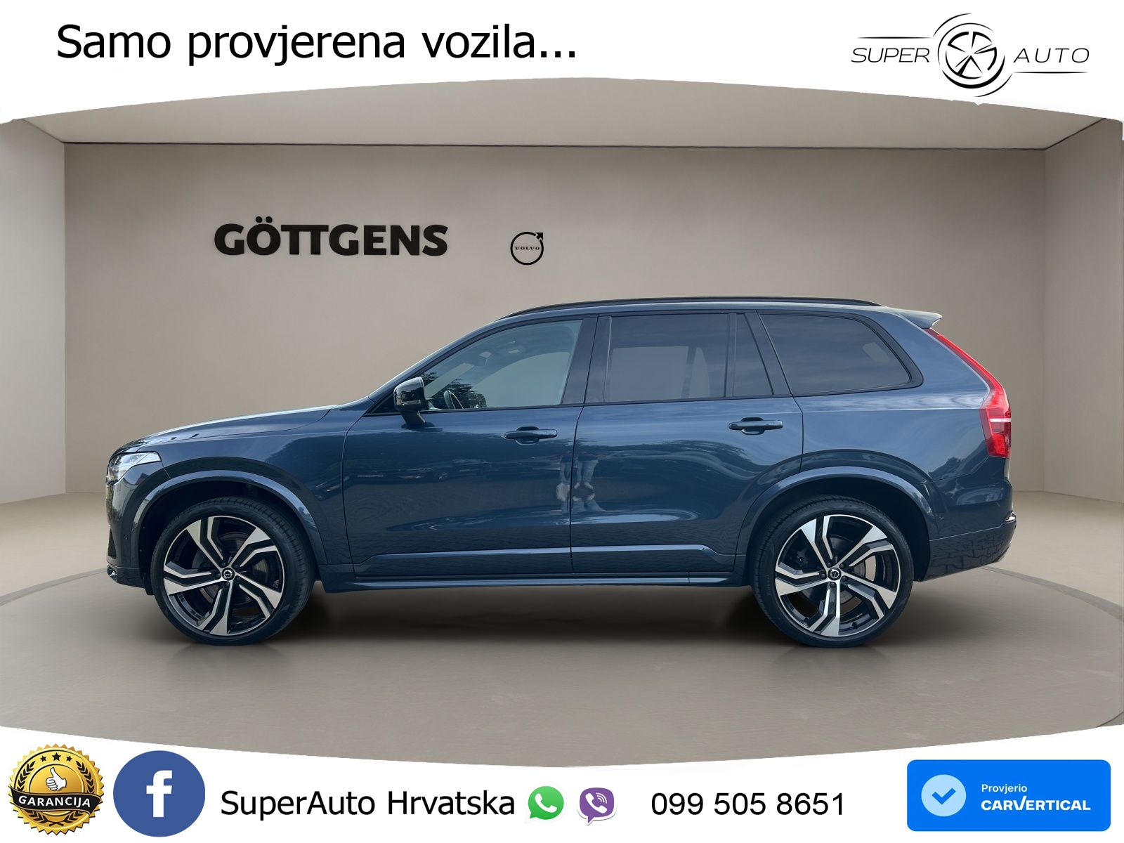 Volvo XC90 2.0 B5 Diesel AWD Automatic ACC+HEAD+4xGR SJED+360+PANO