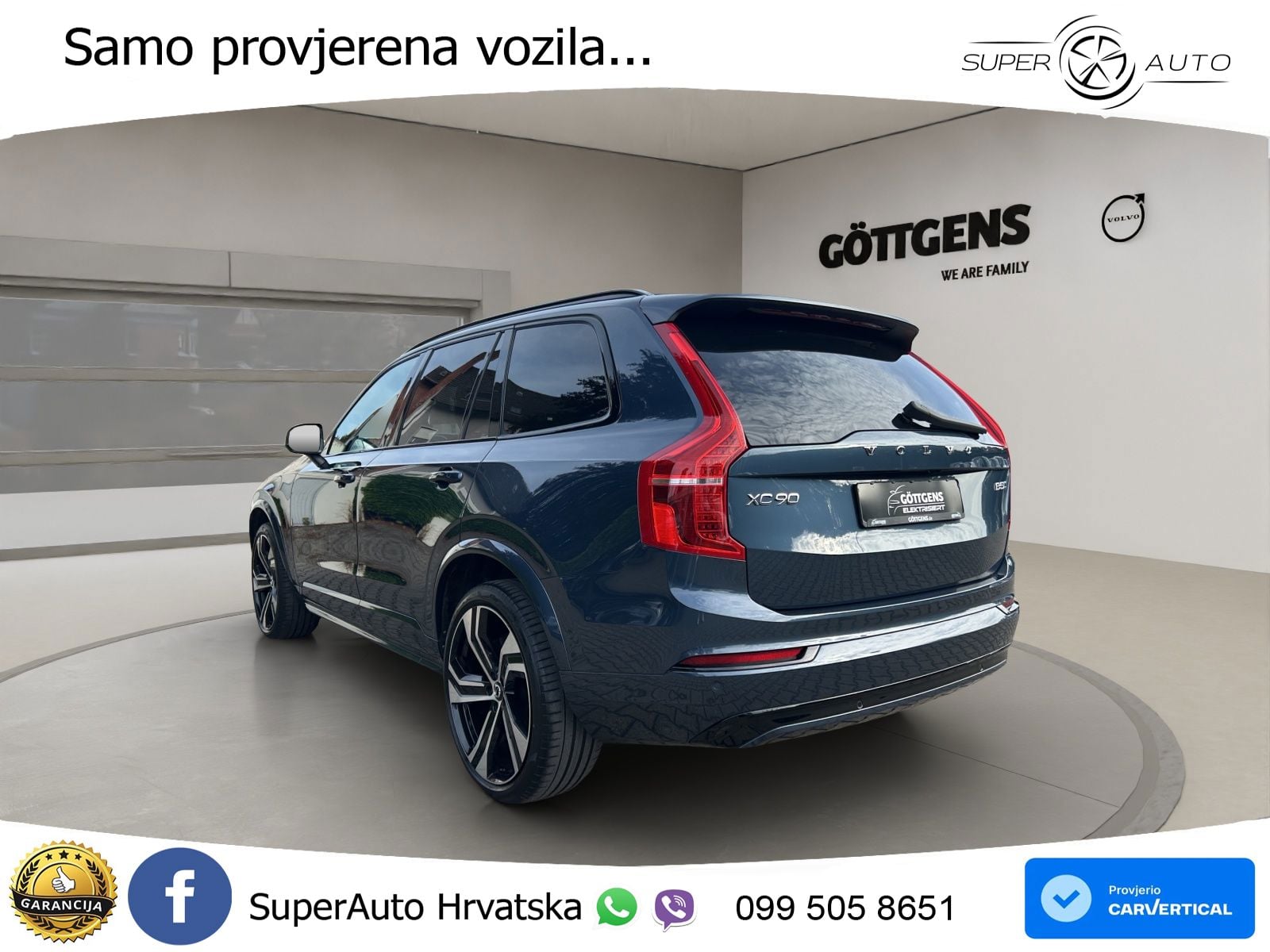Volvo XC90 2.0 B5 Diesel AWD Automatic ACC+HEAD+4xGR SJED+360+PANO