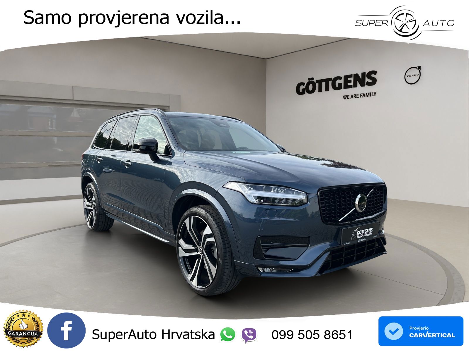Volvo XC90 2.0 B5 Diesel AWD Automatic ACC+HEAD+4xGR SJED+360+PANO