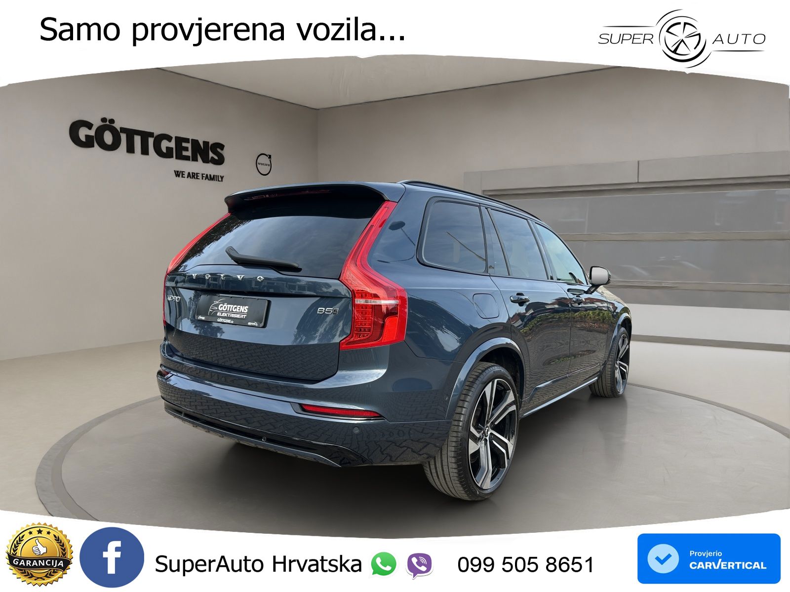 Volvo XC90 2.0 B5 Diesel AWD Automatic ACC+HEAD+4xGR SJED+360+PANO