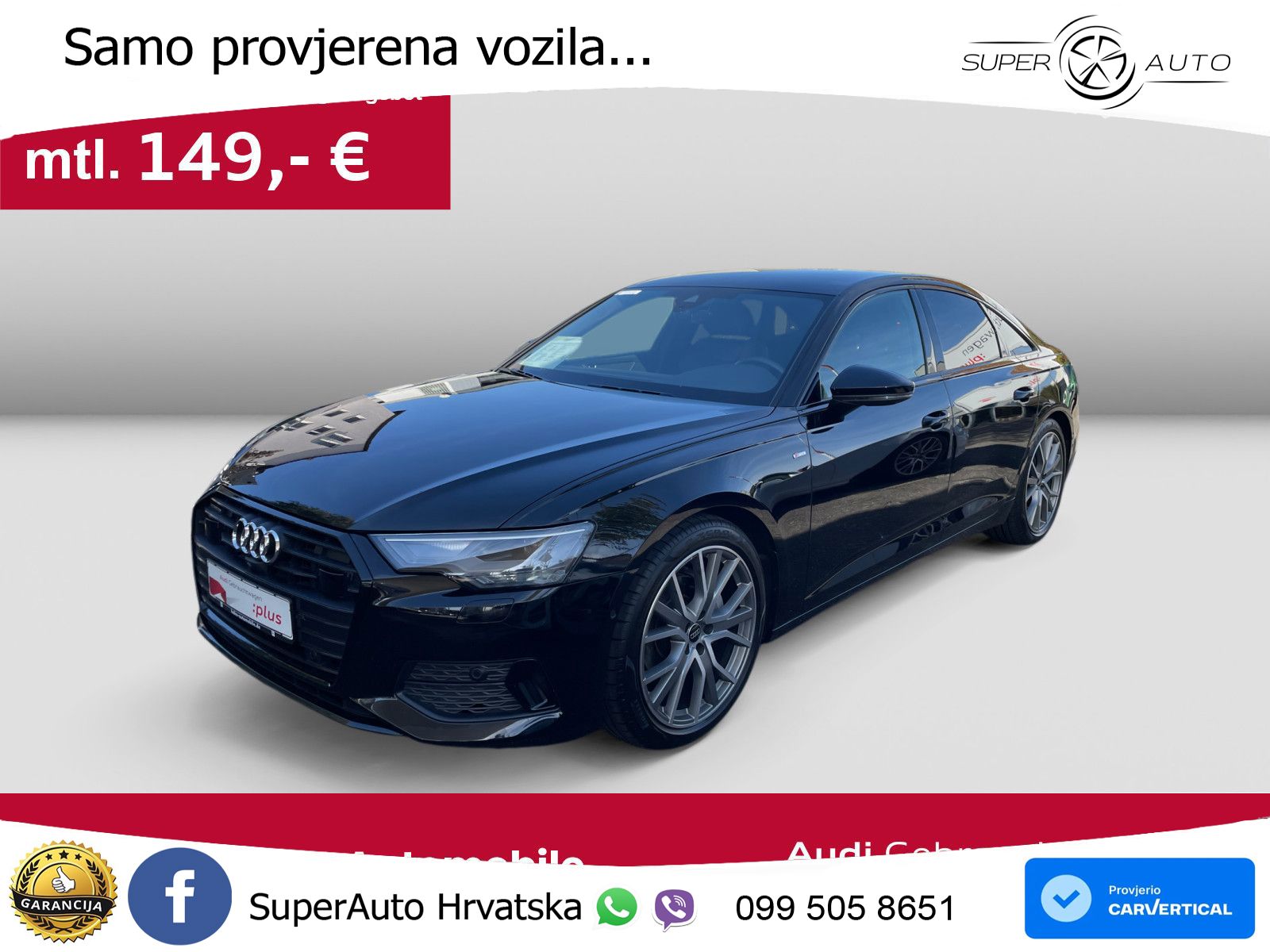 Audi A6 40 TDI (204 KS) quattro ultra S tronic S line LED+GR SJED+ACC