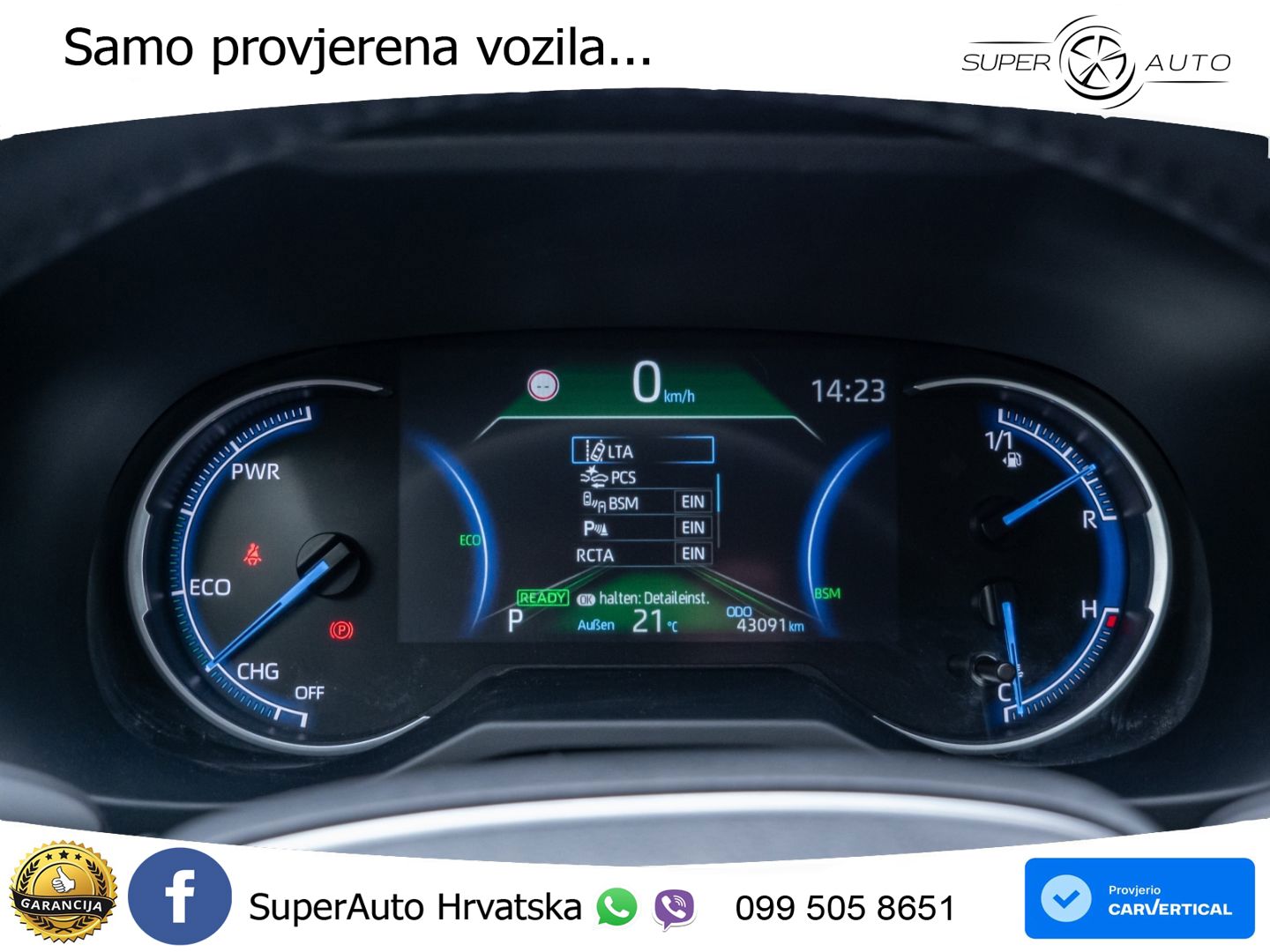Toyota RAV4 2.5 (222 KS) Hybrid E-Four e-CVT LED+GR SJED+ACC