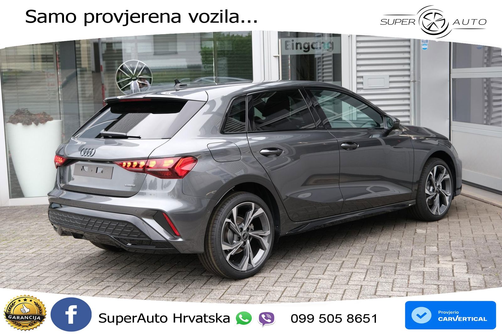 Audi A3 Sportback 40 TFSI (204 KS) quattro S tronic S line LED+GR SJED+ACC