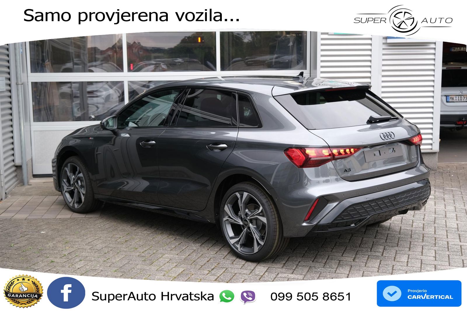 Audi A3 Sportback 40 TFSI (204 KS) quattro S tronic S line LED+GR SJED+ACC