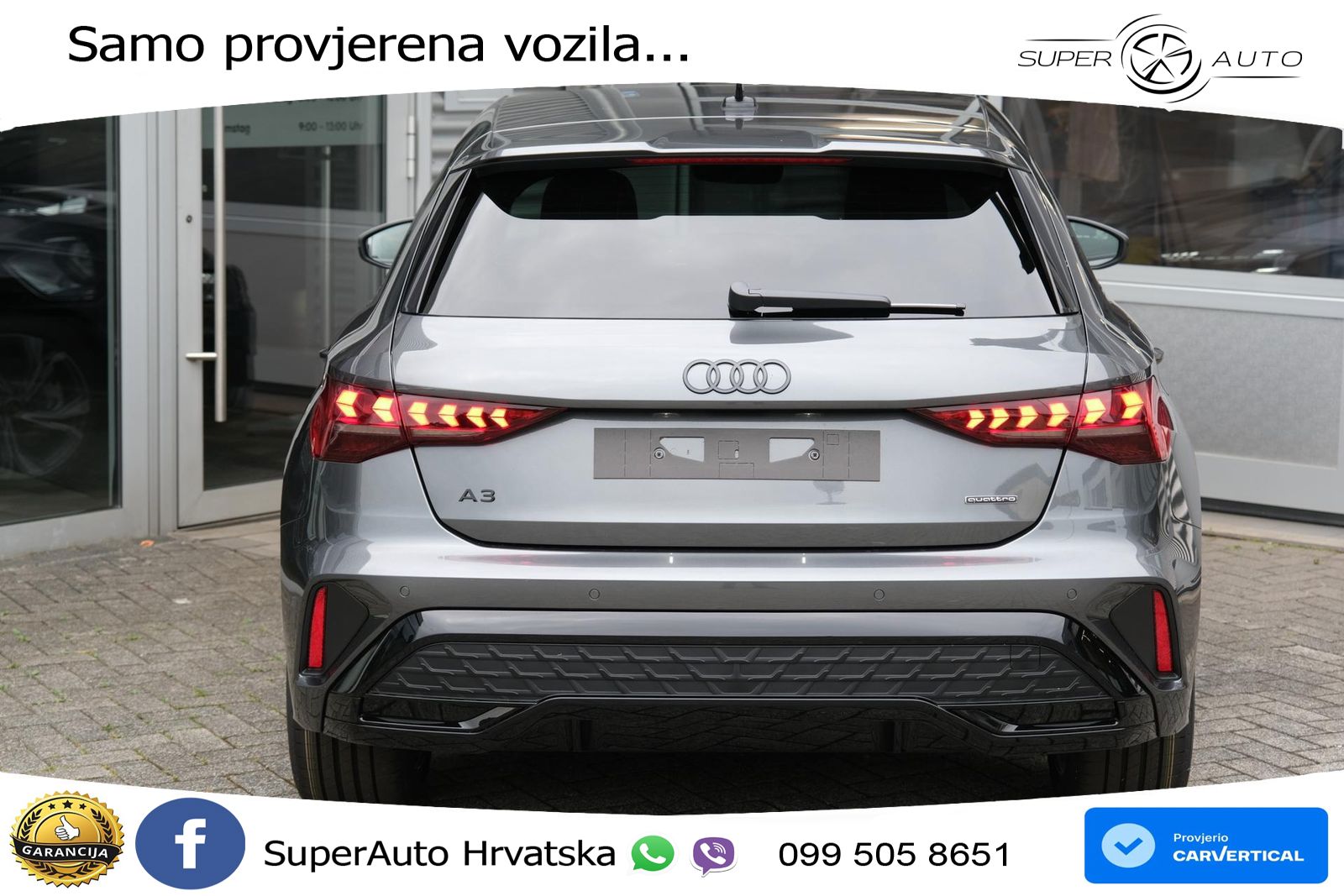 Audi A3 Sportback 40 TFSI (204 KS) quattro S tronic S line LED+GR SJED+ACC