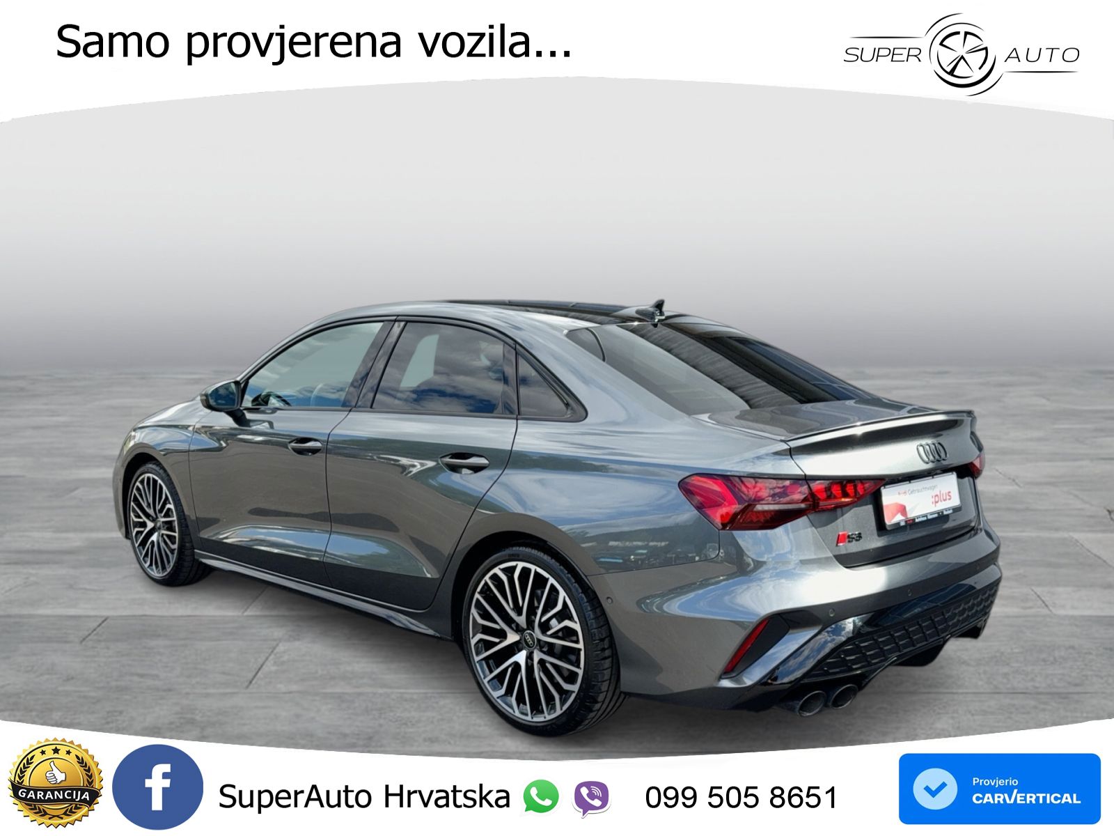 Audi S3 Limuzina 2.0 TFSI (333 KS) quattro S tronic MATRIX+GR SJED+KAM