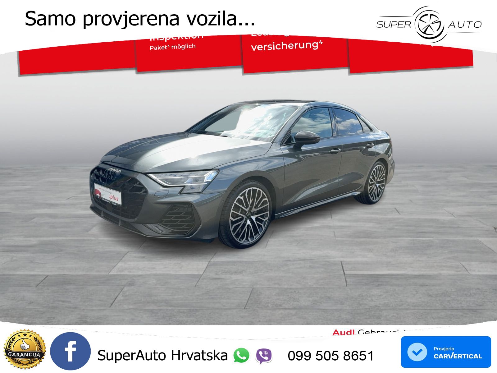 Audi S3 Limuzina 2.0 TFSI (333 KS) quattro S tronic MATRIX+GR SJED+KAM